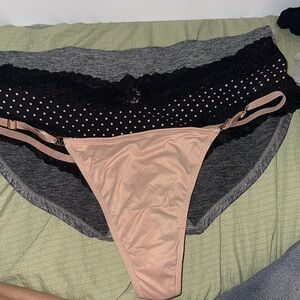 Victoria's Secret Pink and Gray Intimates Set
